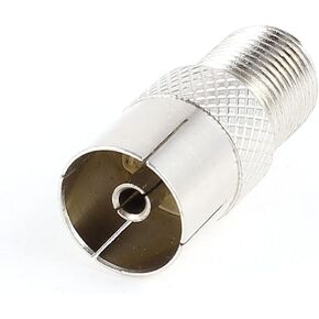 uxcell Coaxial Cable Connector, PAL Female to F Type Female Jack RF Coax Adapter TV Cable Converter, Coax rf Extension Jack Plug Couplers for Antenna CATV TV FM