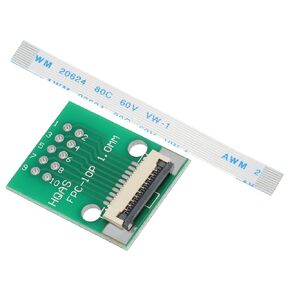 MECCANIXITY FFC FPC 10 Pin 0.5mm 1mm Pitch to DIP 2.0mm PCB Converter Board with 5 Pack 0.5mm Pitch 60mm Flexible Flat Cable Kit