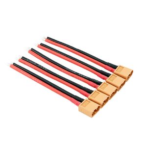 5pcs XT60 / XT-60 Male Connectors w/ 10cm 14awg Wire for Turnigy/Zippy（BDHI-24）