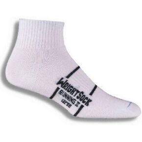 جوارب Wrightsock مزدوجة الطبقات للجري II Lo، أبيض، M in Kuwait
