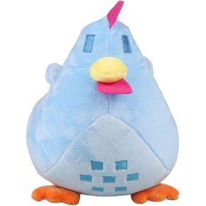 وسائد قطيفة على شكل دجاجة، لعبة دجاجة الوادي ستاردو بلاشيز 7.9 بوصة هدية لمحبي الألعاب، دمية وسادة حيوانات محشوة ناعمة للأطفال والبالغين ديكور منزلي (أزرق سماوي) in Kuwait