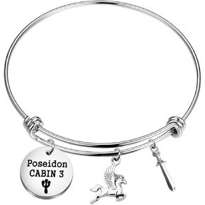 TGBJE Camp Half Blood Bracelet Greek Mythology Lover Gift Camp Half Blood Horse Jewelry Percy Fans Gifts Poseidon Cabin 3 Gift