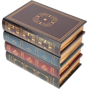 Book Shape Storage Box, European Style Decorative Box Fake Book Box Secret Hidden Box Shelf Decoration(#2)