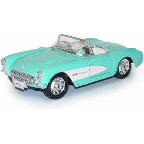 Maisto 1957 Chevy Corvette Convertible, Turquoise Special Edition 31275 - 1/24 Scale Diecast Model Toy Car