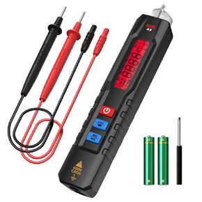 BSIDE Voltage Tester Non Contact Voltage Detector Electrical Circuit Tester Pen, with Test Leads for Capacitance Diode Continuity Resistance Voltage Tester