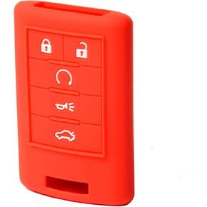 Key FOB Silicone Case Cover for Cadillac ATS CTS DTS STS XTS ATS SRX, C7 Corvette