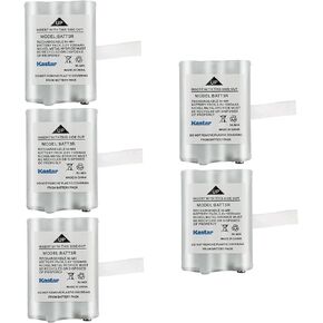 Kastar 5 Pack BATT3R Battery Replacement for Midland BATT3R BATT-3R, AVP14 MID-AVP14, LXT600 LXT-600, LXT630 LXT-630, LXT630X3 LXT-630X3, LXT633 LXT-633, T50, T60, T51, T61, T55, T65, X-Talker Radios