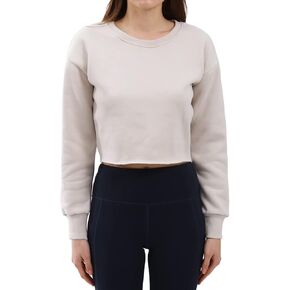 Amazhiyu Women’s Pullover Cropped Hoodie Casual Fleece Crop Top for Fall Winter