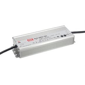 Mean Well HLG-320H-24 Power Supply, Switching, Single Output, 320 W, 24V at 13.3 A, 8.86" L x 2.67" W x 1.52" H
