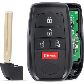 Smart Key Fob Keyless Entry Remote Start Replacement for Toyota Sienna 2021 2022 2023 HYQ14FBX 231451-3041 8990H-08020 314.3Mhz 5 Buttons