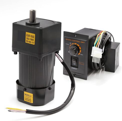 250W 5K 110V Adjustable Variable Gear Reducer Motor AC Gear Motor with Speed Controller for Industry 0-270RPM/min in Saudi Arabia