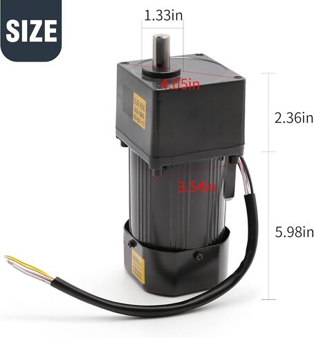 250W 5K 110V Adjustable Variable Gear Reducer Motor AC Gear Motor with Speed Controller for Industry 0-270RPM/min in Saudi Arabia