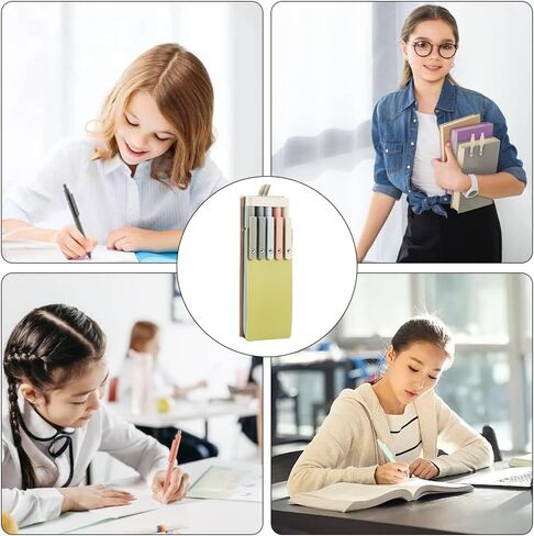 Gel Pens,5PCS Retractable Gel Ink Pens with 10PCS Refills,Black Ink Pens,0.5mm Fine Point Quick Drying Writing Pens,Soft Touch Cute Pens Aesthetic School Supplies(As Shown) in Saudi Arabia
