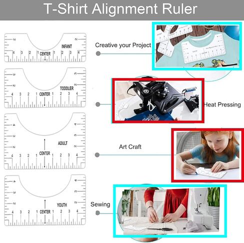 Teflon Sheet for Heat Press T Shirt Teflon Paper Heat Tape for Sublimation Heat Resistant Transfer Tape 1 Set T Shirt Alignment Ruler Guide to Center Designs with Weeding Tool for Vinyl Craft Sewing in Saudi Arabia