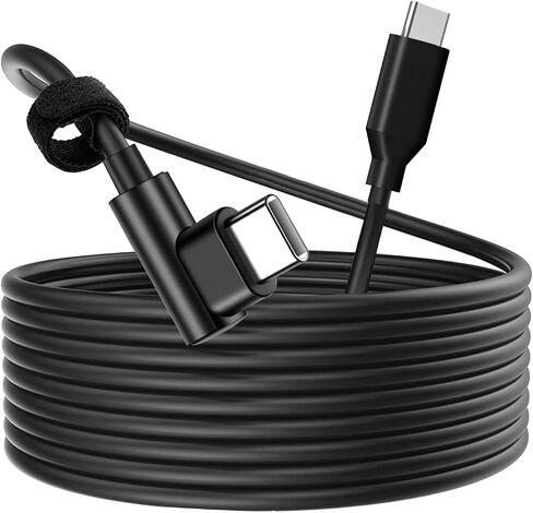 كابل شاحن USB C إلى USB C 60 وات 16FT PD نوع C سلك شاحن الزاوية اليمنى شحن سريع USBC إلى كابل USBC لهاتف iPhone 15 Pro Max Plus Samsung S23 S22 S21 S21+ S20 FE Note 20 iPad Pro Air Mini MacBook in Saudi Arabia