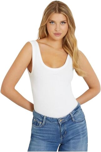 قميص نسائي من GUESS بدون أكمام مثلث بلينغ ريب in Saudi Arabia