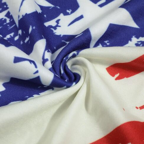 Flag Tank Top Women American Flag Star Striped Shirts 4th of July Shirt Patriotic tee Ring Hole V Neck Tank Tops in Saudi Arabia