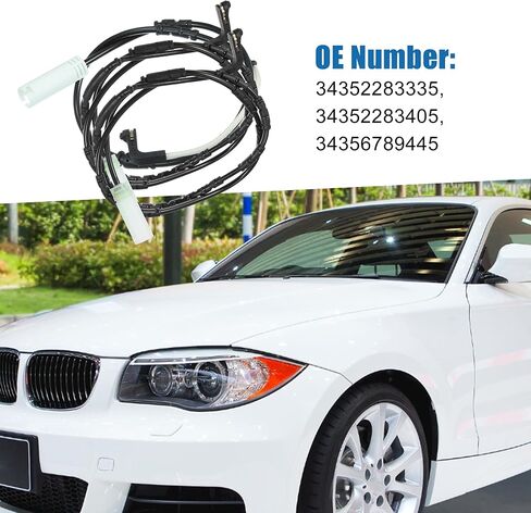 مستشعر تآكل وسادة الفرامل الأمامية والخلفية 34352283335 34352283405 34356789445 لسيارة BMW 135i 2008-2010 (مجموعة من 3) in Saudi Arabia