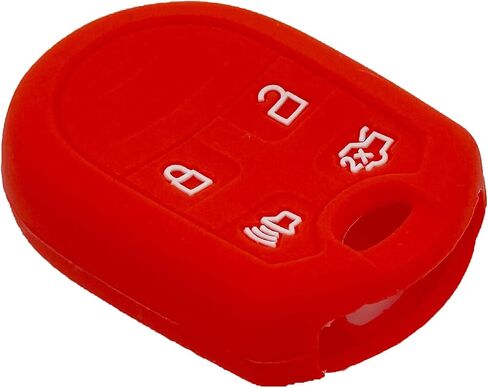 2pcs Key Fob Cover Case Protector for Ford F150 F-150 F250 F350 Mustang Fusion Explorer Taurus Expedition Lincoln MKS MKX MKZ Navigator, Black&Red in Saudi Arabia