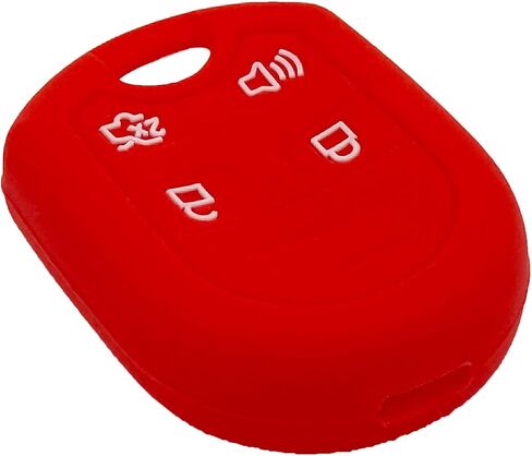 2pcs Key Fob Cover Case Protector for Ford F150 F-150 F250 F350 Mustang Fusion Explorer Taurus Expedition Lincoln MKS MKX MKZ Navigator, Black&Red in Saudi Arabia