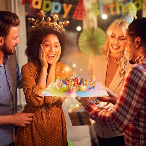 بطاقات عيد ميلاد منبثقة ثلاثية الأبعاد، قابلة للنفخ على شكل شمعة على شكل شمعة، موسيقى عيد ميلاد سعيد، بطاقات بريدية منبثقة، بطاقات تهنئة، أفكار هدايا للنساء والرجال والأم والزوجة والزوج والأخت والصبي والفتاة والصديق، in Kuwait