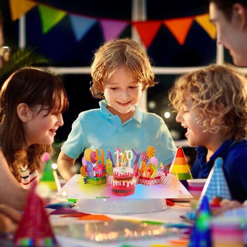 بطاقات عيد ميلاد منبثقة ثلاثية الأبعاد، قابلة للنفخ على شكل شمعة على شكل شمعة، موسيقى عيد ميلاد سعيد، بطاقات بريدية منبثقة، بطاقات تهنئة، أفكار هدايا للنساء والرجال والأم والزوجة والزوج والأخت والصبي والفتاة والصديق، in Kuwait