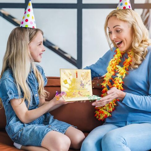 بطاقات عيد ميلاد منبثقة ثلاثية الأبعاد، قابلة للنفخ على شكل شمعة على شكل شمعة، موسيقى عيد ميلاد سعيد، بطاقات بريدية منبثقة، بطاقات تهنئة، أفكار هدايا للنساء والرجال والأم والزوجة والزوج والأخت والصبي والفتاة والصديق، in Kuwait