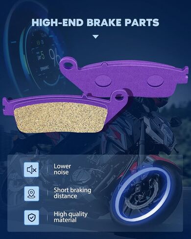 ECCPP Front Brake Pads Fits for Honda VLX 600 VT600C Shadow, VF750C Magna, VT750C Shadow, VT1100 1995-2007, VT1300 2010-2015, VTX1300S VTX1300 S 2003-2012 in Saudi Arabia