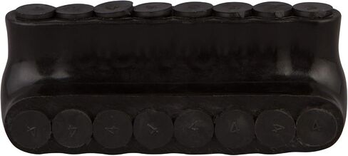 Morris Products Black Insulated Multi-Cable Connector – 3 Wire Ports, 2/0-6 Wire Range, 3/16 Allen Hex – 1.90“ L x 1.85" H – Single Entry – Small Wire Range (97533) in Saudi Arabia