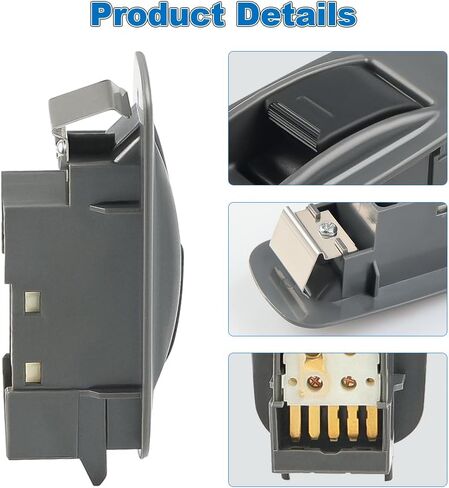 Rear Door Window Switch Compatible with Toyota Tacoma 2.7L L4 and 4.0l V6 2005 2006 2007 2008 2009 2010 2011 2012, Power Window Switch Rear Left or Right, Replacement for 84810AA010B2, 901-354 in Saudi Arabia