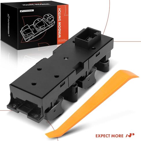 A-Premium Front Driver Side Master Power Window Switch Compatible with Volkswagen Jetta 1999-2010, Golf 1999-2006, Passat 1998-2005, Bora 2005, Jetta City 2007-2009, Clasico, GLI, Replace# 1J4959857 in Saudi Arabia