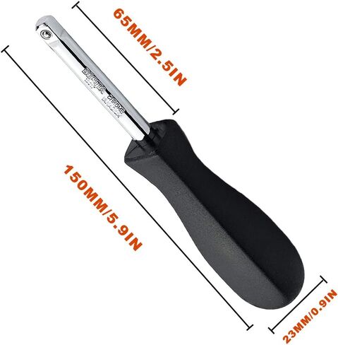 مقبض دوار للمحرك مقاس 1/4 بوصة، مقبض السائق لإصلاح الصيانة، مقبض دوار مع تمديد المقبض المرن ومقرنة لقمة سداسية لتحسين تعدد الاستخدامات والتحكم in Kuwait