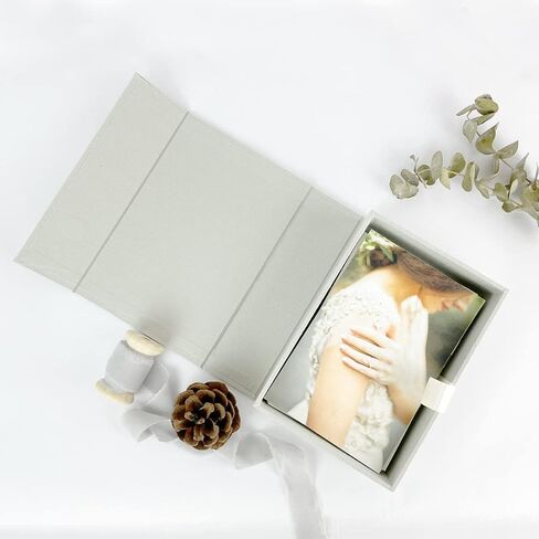 Handmade Linen Storage Box for Photos,4"X6" Keepsake Photo Memories Craft Jewelry office supplies Storage Case Holds Up to 100 Prints,Wedding Photographer in Saudi Arabia