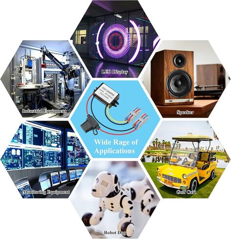DC/DC Buck Converter 17-60V to 12V,DC/DC Voltage Converter 17V/24V/35V/60V to 12V5A 60W MAX Power Transformer Waterproof Step Down Module for Automotive, LED Lights, Trucks, Instruments. in Kuwait