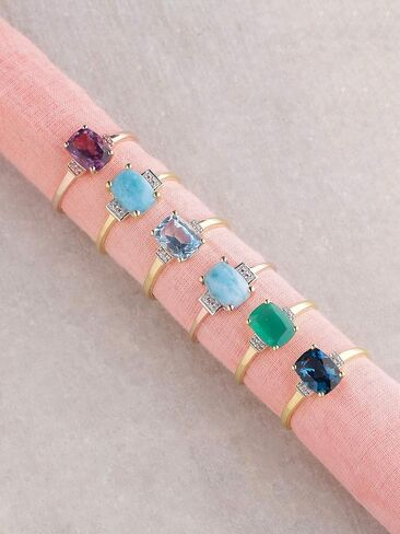 YoTreasure 1.32 Ct Amethyst Pink Sapphire Solid 10k Rose Gold Ring in Saudi Arabia