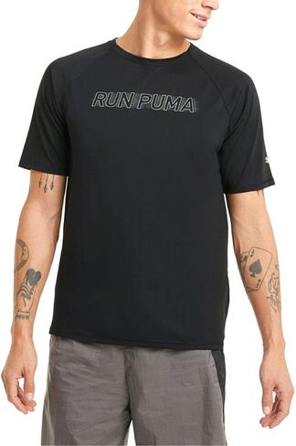 PUMA Run Lite Cooladapt Short Sleeve Tee Puma Black 2XL in Saudi Arabia