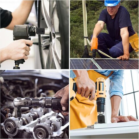 Universal Joint Socket Adapter and Reducer Set,7-Piece,Drive sizes: 1/4 in., 3/8 in., 1/2 in. in Saudi Arabia