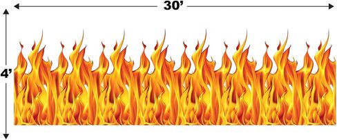 Beistle Flame Backdrop in Saudi Arabia
