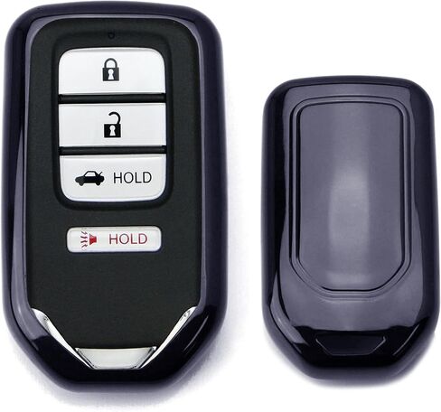 حافظة حماية iJDMTOY بلمسة نهائية من الكروم باللون الأزرق من مادة TPU متوافقة مع Honda Accord Civic Crosstour HRV FIT Odyssey Ridgeline، إلخ in Saudi Arabia