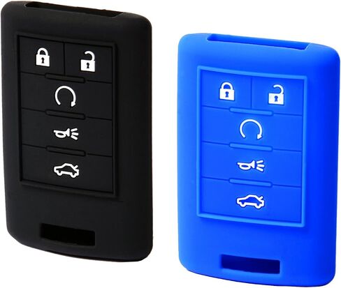 Key FOB Silicone Case Cover for Cadillac ATS CTS DTS STS XTS ATS SRX, C7 Corvette in Saudi Arabia