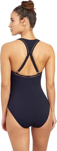 Gottex Women's Free Sport Champion Solid Round Neck One Piece Swimsuit in Saudi Arabia