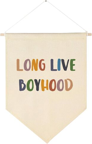 Boho Classroom Decor - Brothers Make The Best Friends - Neutral Classroom Decor - Canvas Banner Welcome Sign for Classroom Nursery Front Door - Positive Gift for Kids - 17.7" x 11.8" in Saudi Arabia