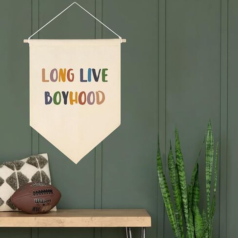 Boho Classroom Decor - Brothers Make The Best Friends - Neutral Classroom Decor - Canvas Banner Welcome Sign for Classroom Nursery Front Door - Positive Gift for Kids - 17.7" x 11.8" in Saudi Arabia