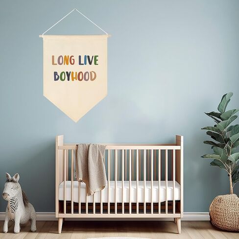 Boho Classroom Decor - Brothers Make The Best Friends - Neutral Classroom Decor - Canvas Banner Welcome Sign for Classroom Nursery Front Door - Positive Gift for Kids - 17.7" x 11.8" in Saudi Arabia