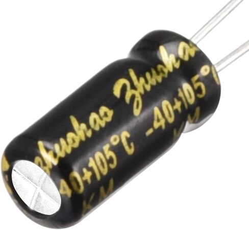 uxcell Aluminum Radial Electrolytic Capacitor with 33uF 35V 105 Celsius Life 2000H 5 x 11 mm Black 150pcs in Saudi Arabia