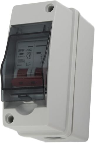 Miniature Circuit Breaker Solar Panels Outdoor Photovoltaic PV Solar Disconnect Switch IP65 Waterproof DIN Rail Enclosure RV Breaker Box Solar DC Isolator Switch for DC500V (20A) in Saudi Arabia