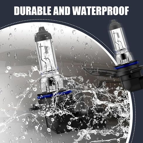 Pack-2 Car H3 Halogen Fog Light Bulb, 12V 55W Anti-UV Anti-seismic Quartz Glass Lamp Housing, High Brightness Low Beam Replacement, Universal for Cars Plug and Play Lighting Bulb (White) in Saudi Arabia