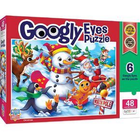 MasterPieces – 48 Piece Jigsaw Puzzle for Kids 4+ Years, Pets with Googly Eyes, Educational and Fun Game, Gift Idea for Children, 19" x 14
