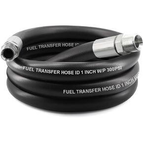 1-inch NPT Fuel Transfer Hose,10FT Farm Fuel Hose for Dispensing Diesel Oil Gasoline Kerosene Biodiese