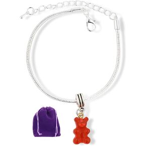 Gummy Bear Bracelet | Stainless Steel Snake Chain Charm Bracelet
